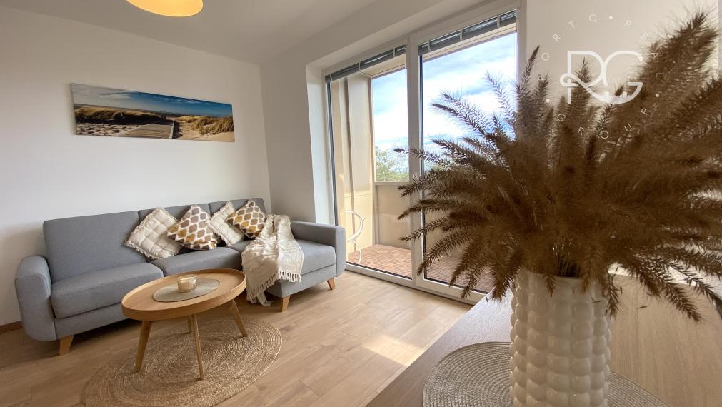 =PRENAJATÉ= Úplne nový zariadený moderný 1izb byt s loggiou, pivnicou a parkovaním v Miloslavove