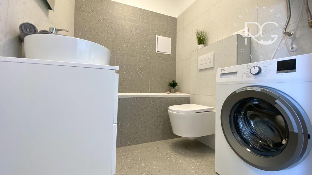 =PRENAJATÉ= Úplne nový zariadený moderný 1izb byt s loggiou, pivnicou a parkovaním v Miloslavove