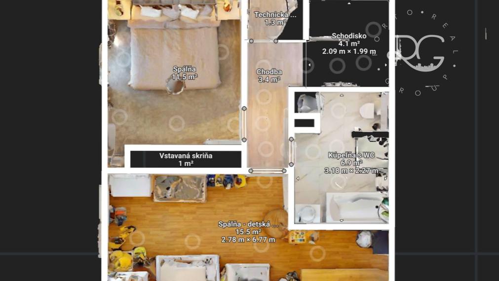 =PREDANÉ=Na predaj 3izbový mezonetový byt  so záhradou