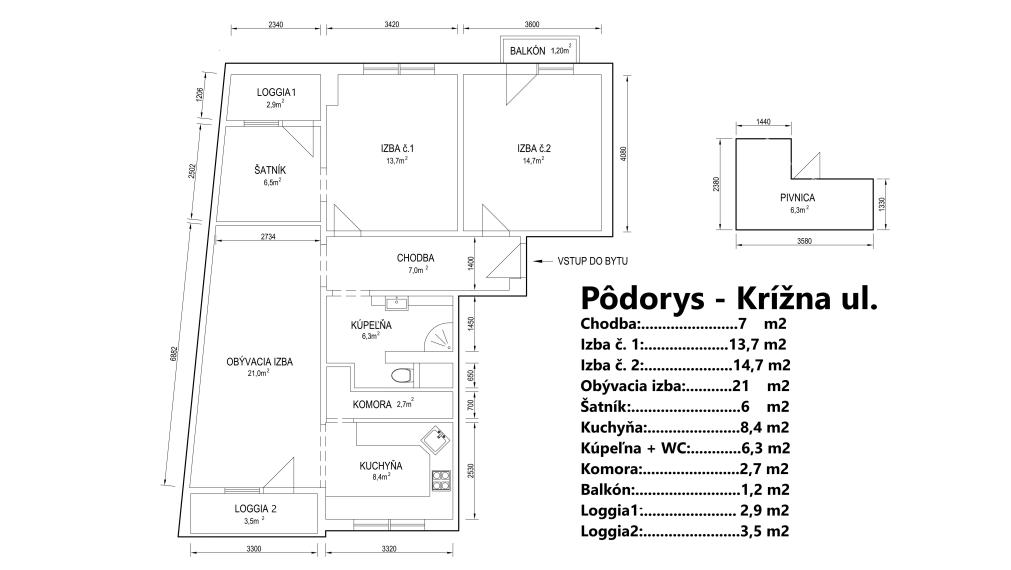 = REZERVOVANÉ = Staromestské bývanie v 3,5-izbovom byte v Bratislave I – Krížna ulica