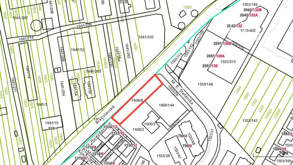 10 árový pozemok pri obchodnom centre v Moste pri BA