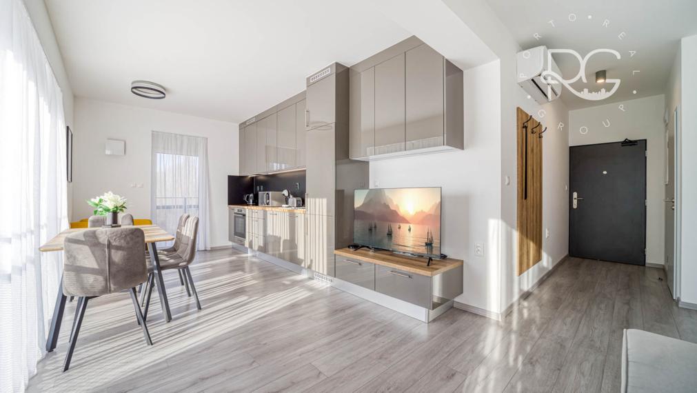 Štýlový kompletne zariadený 2 izbový apartmán s terasou - odpočet DPH