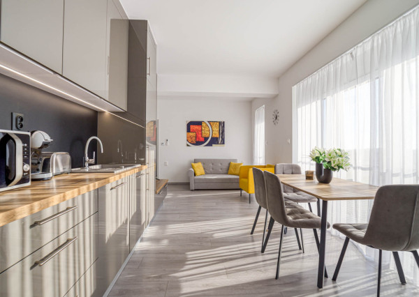 Štýlový kompletne zariadený 2 izbový apartmán s terasou - odpočet DPH