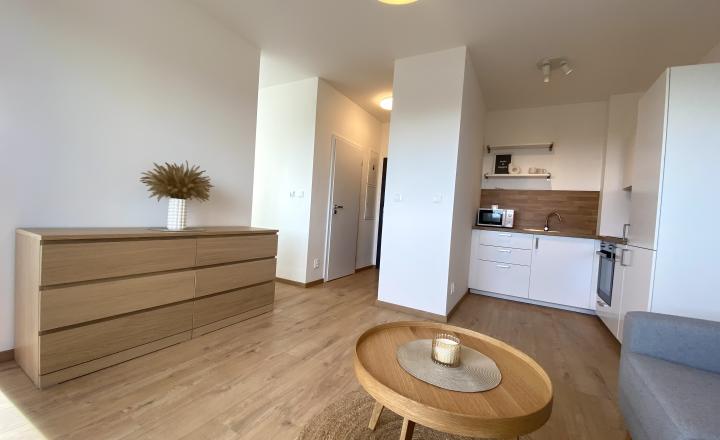 =PRENAJATÉ= Úplne nový zariadený moderný 1izb byt s loggiou, pivnicou a parkovaním v Miloslavove - fotografia 3