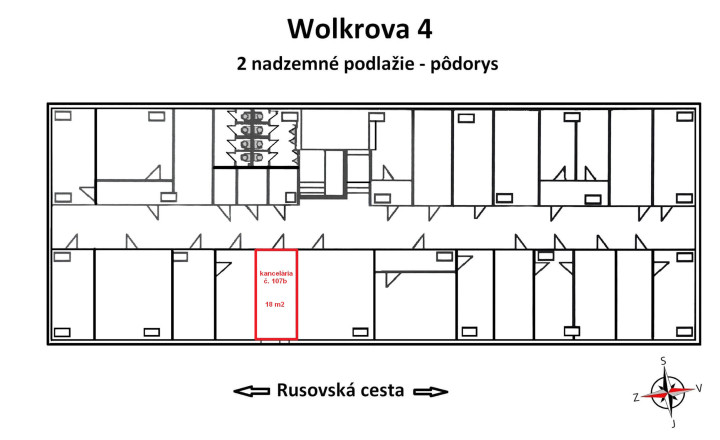 Na prenájom kancelária 18 m2 Wolkrova, Bratislava V – Petržalka - fotografia 14